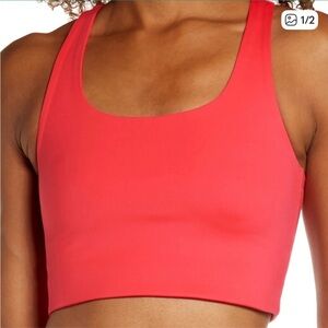 Girlfriend Collective Paloma Bra Pink Red size Small